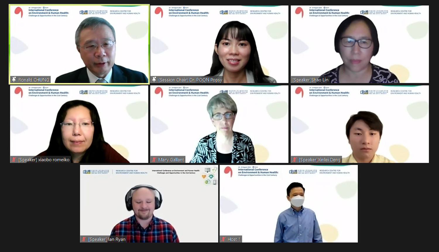 主辦「環境與人類健康國際會議」，匯聚逾 137 位知名學者及演講者，以及超過470名來自31個國家或地區的參加者。